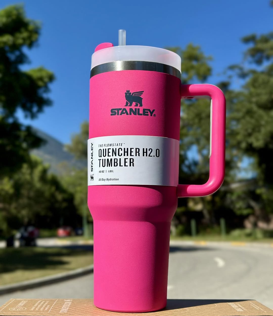 STANLEY-40oz Quencher H2.0 Tumbler (Fucsia)